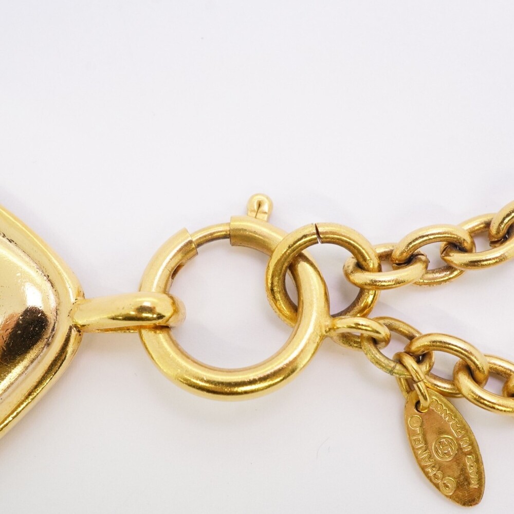 CHANEL Gold Diamond Logo Necklace - Picture 4 of 9